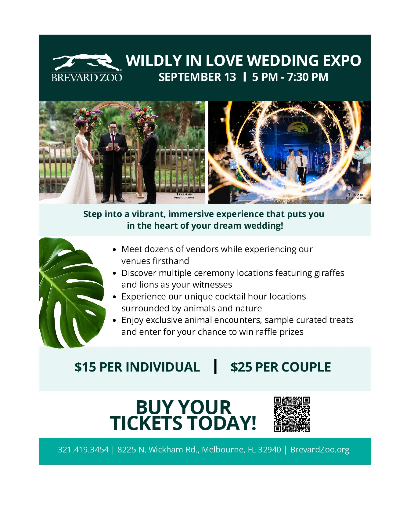 WeddingExpo TicketFlyer 1 pdf - Wildly In Love Wedding Expo hosted by Brevard Zoo WeddingExpo TicketFlyer 1 pdf