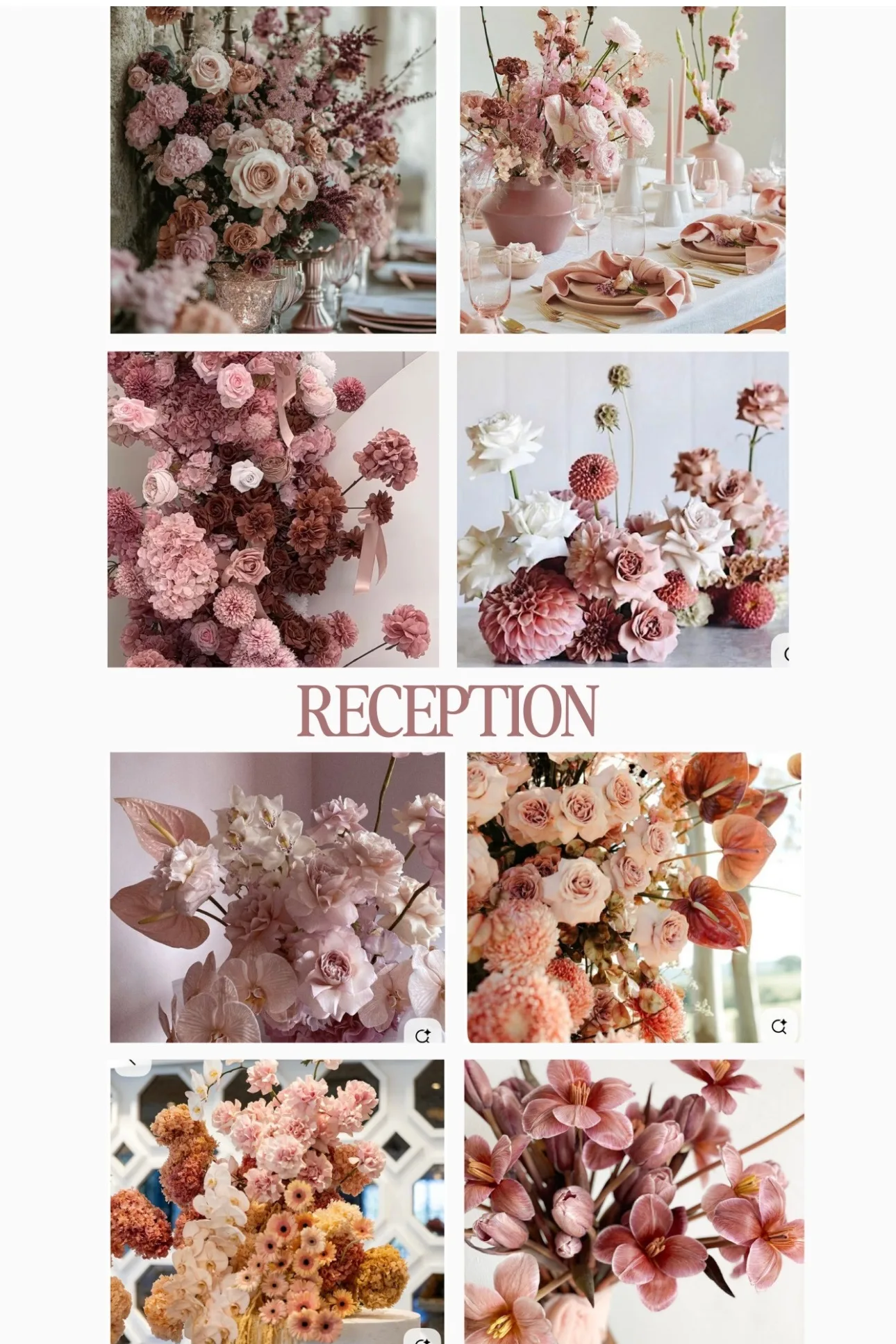 IMG 3041 edited - Romantic Blush and Blue Daytona Beach Wedding pink floral reception moodboard