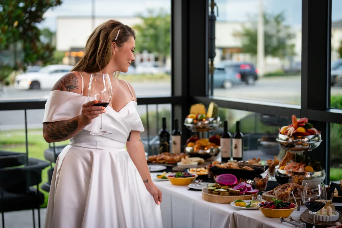 restaurant wedding 17 - Modern Restaurant Wedding Inspiration at Fogo de Chão restaurant wedding 17