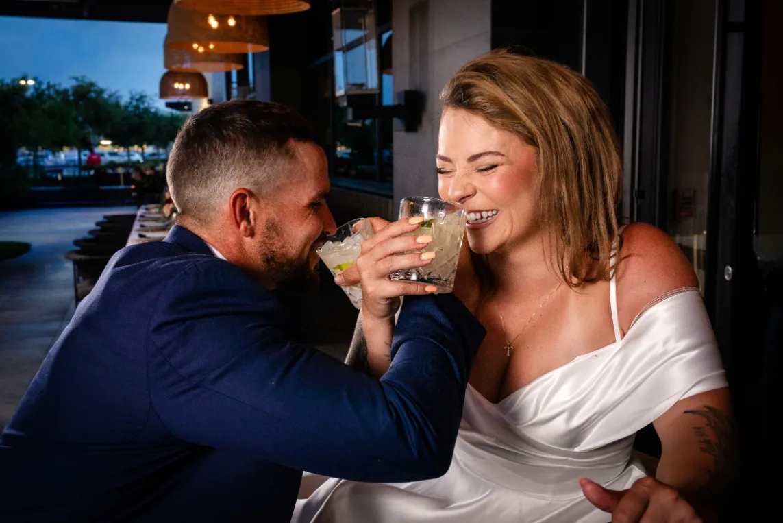 restaurant wedding 8 - Modern Restaurant Wedding Inspiration at Fogo de Chão restaurant wedding 8