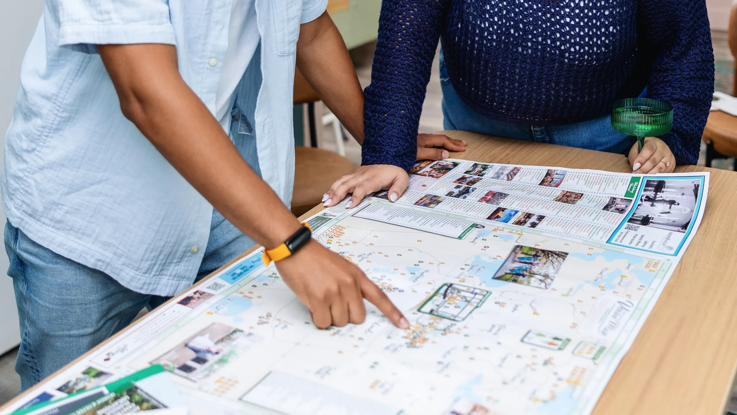 Couple reviewing the Wedding Venue Map to find the perfect wedding venue in Central Florida